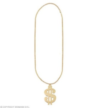 ОЖЕРЕЛЬЕ ЗОЛОТОЙ ДОЛЛАР РЭП ГАНГСТА РЭП ЗВЕЗДА