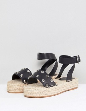 ESPADRYLE DAMSKIE CZERŃ KLASYCZNE 41.5 2Z3D3_B*