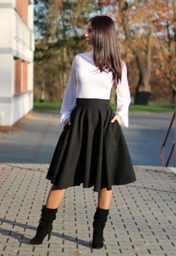 Юбка-солнце XS POCKETS черная SPREAD 34