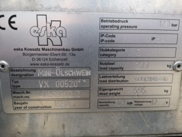 ESKA MOBIL JETOIL II VX 00520 НОЖНИЧНЫЙ ПОДЪЕМНИК