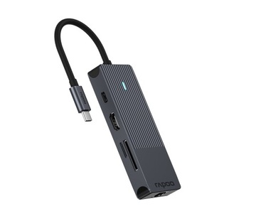 Многопортовый адаптер RAPOO USB C 8в1