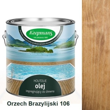 KOOPMANS HOUTOLIE UV OLEJ 0,75 l 106 ORZECH BRAZYL