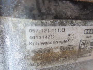 КОРПУС AUDI PORSCHE 4.0 TDI 057121113E 057121113D ТЕРМОСТАТ ПРОВЕРЕН ОК