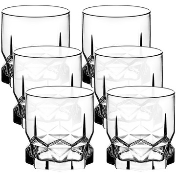 SZKLANKI do WHISKY 6szt AMBITION DIAMOND 325ml