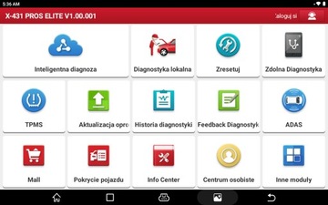 TESTER DIAGNOSTY7CZNY LAUNCH PROS ELITE NEW X-431 POLSKI JĘZYK AND 10 CANFD
