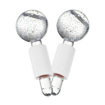 2 szt. Globusy Roller Ball Różowy Biały 13,5 x 5 c