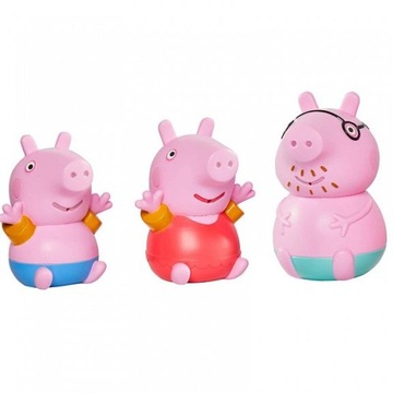 Tomy Toomies Świnka Peppa Figurki do wody zestaw z tatą 3-pak E73159