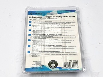 Linka zabezpieczająca notebook kluczyk Key Lock