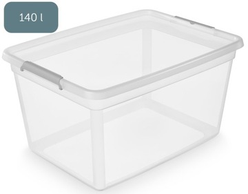 POJEMNIK PLASTIKOWY NA ZABAWKI Z POKRYWĄ 140L base