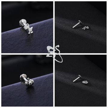 ZS- Pendientes de Acero Inoxidable Con Forma de Calabaza Панк, Пирсинг