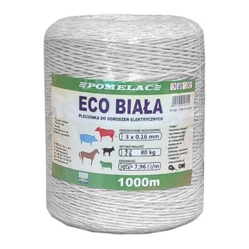 PLECIONKA LINKA PASTUCH ELEKTRYCZNY POMELAC 1000 m