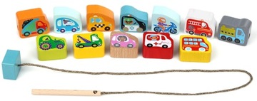 ДЕРЕВЯННЫЕ РЕЗЬБОВЫЕ АВТОМОБИЛИ CUBIKA БЛОКИРУЮТ 13 ЭЛЕМЕНТОВ.