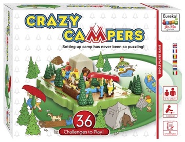 Eureka Ah!Ha SZALONY BIWAK Crazy Campers gra logiczna DLA DZIECI
