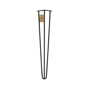 MORIA DESIGN Metalowe solidne nogi meblowe stołu Hairpin legs 71 cm fi 12mm