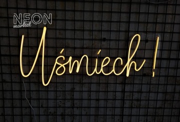 Uśmiech napis LEDOWY LED Neon LEDON