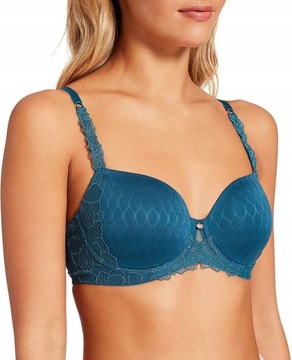 Triumph biustonosz usztywniany zielony TRIUMPH AZALEA FLORALE WP r 80E T379