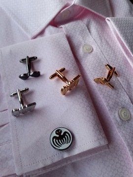 Элегантные запонки CLAAS Tractor для Фермера - красный трактор