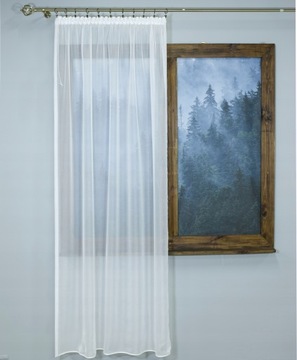 БЕЛАЯ ШТОРА ГОТОВА НА ЛЕНТЕ VOIL FROG 145х260