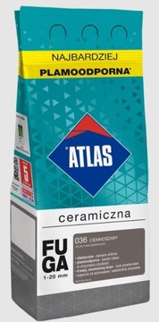 Fuga Ceramiczna 036 Ciemnoszary - 5kg ATLAS