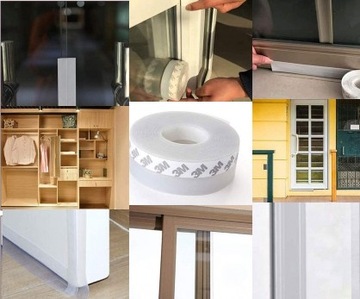 2 уплотнительных прокладки из СИЛИКОНОВОЙ ленты для ДВЕРЕЙ, ОКОН, ХОЛОДА, ПРОТЯЖКИ