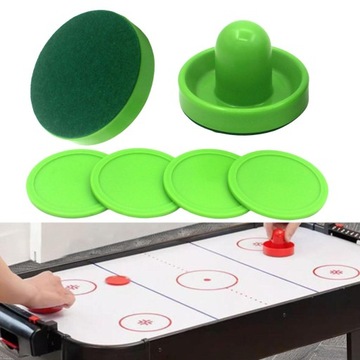 1 комплект мини-толкателей для аэрохоккея и шайб для аэрохоккея, для 2 зеленых пушеров