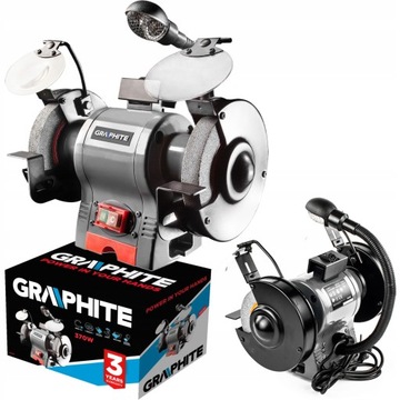 SZLIFIERKA STOŁOWA 150MM 370W KAMIENIOWA GRAPHITE