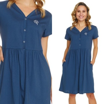 Koszula nocna do karmienia Doctor Nap 5336 L / 40 Granatowy