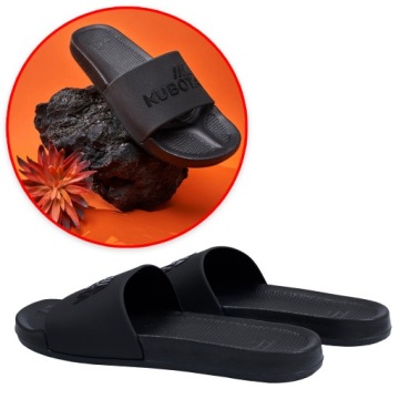 FAJNEKlapki Basenowe KUBOTA Plain CZARNE Rozmiar 38