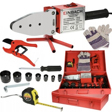 СВАРОЧНЫЙ АППАРАТ ДЛЯ СВАРКИ ТРУБ ПВХ, ПП, 2700ВТ КОМПЛЕКТ