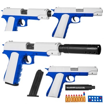 PISTOLET GLOCK BEZPIECZNE PIAKI EVA STRZAŁKI ŁUSKA