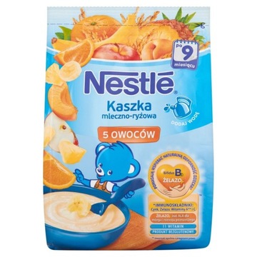 NESTLÉ МОЛОКО И РИС ПОРЦИЯ 5 ФРУКТОВ ДЛЯ ДЕТЕЙ