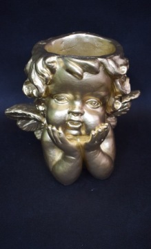 Вазон, чехол-ангел для искусственных цветов