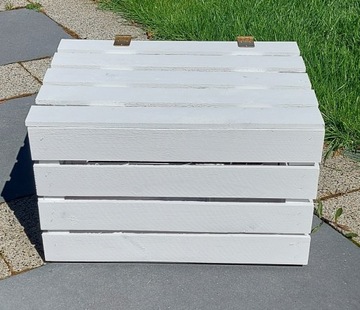 ДЕРЕВЯННАЯ КОРОБКА, белая, БЕЛЫЙ ТРАНЗИТНЫЙ КОНТЕЙНЕР