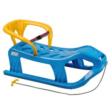 ПЛАСТИКОВЫЕ САНКИ ДВУХМЕСТНЫЕ СО СПИНКОЙ, РАЗДВИЖНОЙ ЗАГРУЗКОЙ