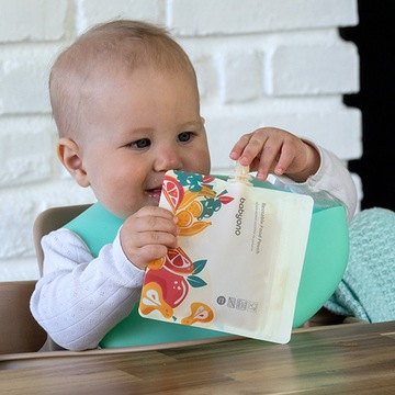 BABYONO WIELORAZOWE SASZETKI TUBKI NA POKARM MUS OWOCOWY 150ml 5szt. 1467