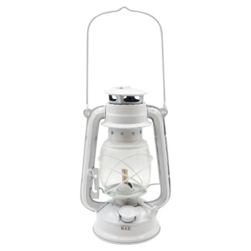 МАСЛЯНАЯ ЛАМПА РЕТРО С ФИТИЛЕМ + 2xМАСЛО 1Л БЕЛАЯ