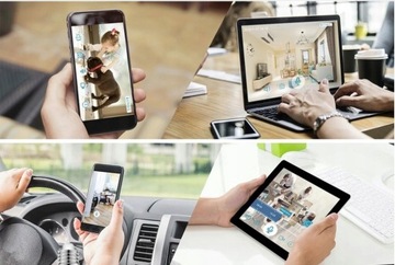 Мини-камера Wi-Fi, внутренняя лампа, поворотная лампа для Android Iphone