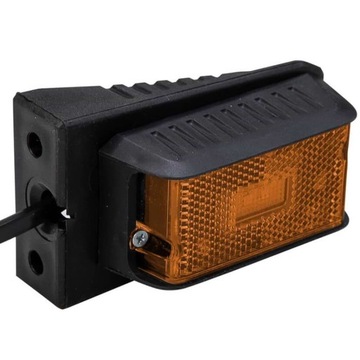 Lampa obrysowa LED żółta DPT15 z uchwytem i kablem