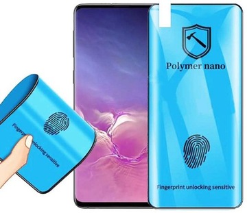 SZKŁO HYBRYDOWE NA CAŁY EKRAN DO SAMSUNG S10 PLUS