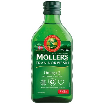 Möller's Tran Norweski suplement diety Naturalny 250ml P1