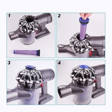 Универсальная аккумуляторная батарея для фильтров Dyson V8 SV10 6000 мАч в сборе