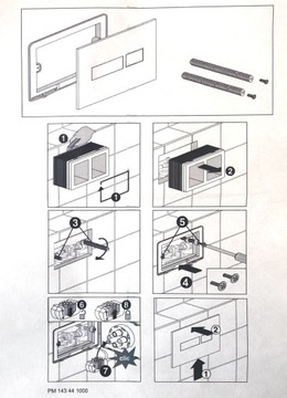 Кнопка смыва SANIT глянцевый хром для VIP