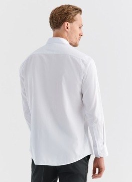 Biała bawełniana koszula męska Regular Fit PAKO LORENTE 42/164-170