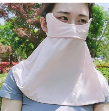 Outdoor Sunscreen Mask Summer Golf Fishing Riding Anti-UV Face Mask Ice