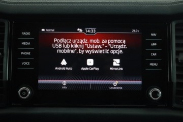 Skoda Kodiaq I SUV Facelifting 2.0 TSI 190KM 2022 Skoda Kodiaq 2.0 TSI, Salon Polska, Serwis ASO, zdjęcie 13