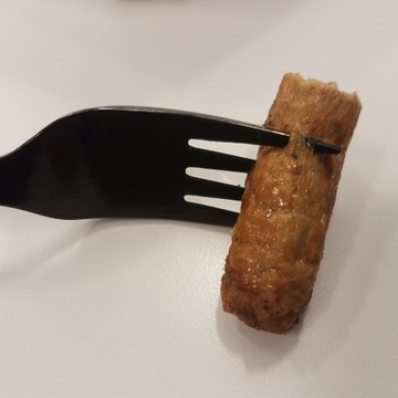 Plastikowe widelce grube sztućce widelec czarny LUX 100szt