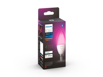 Лампа Philips Smart Hue Bluetooth 6 Вт, E14, белая и цветная Ambiance