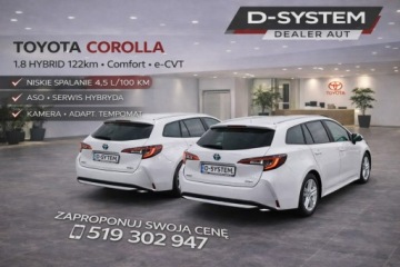 Toyota Corolla XII TS Kombi 1.8 Hybrid 122KM 2021 Toyota Corolla 22 Salon Polska 1.8 HYBRID Gwaranc, zdjęcie 4