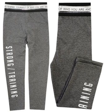 LEGGINSY GETRY RYBACZKI FITNESS grafit 176 J143F