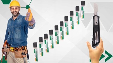 100 шт. сломанное лезвие и нож для поклейки обоев на картонные коробки, лезвия ножа для наклеивания обоев 18 мм